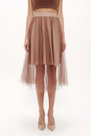 Mink Elastic waist tulle skirt 81075