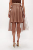 Mink Elastic waist tulle skirt 81075