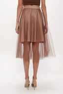 Mink Elastic waist tulle skirt 81075