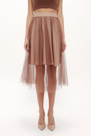 Mink Elastic waist tulle skirt 81075