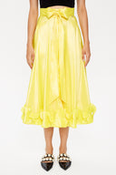 Yellow Pleated skirt 81082