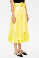Yellow Pleated skirt 81082