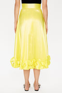 Yellow Pleated skirt 81082