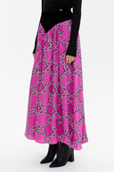 Purple Pleated maxi skirt 81087