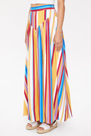 Striped Pleated maxi skirt 81087