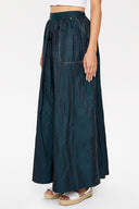 Green Maxi pocket  skirt  81098