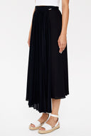 Black Pleat detail  skirt  81110