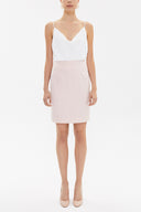 Pink Above-the-knee, straight slim skirt  81118