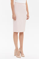 Pink Mid-calf straight slim skirt  81119