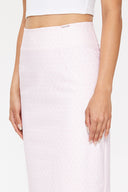 Spotted Mid-calf straight slim skirt  81119