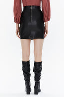 Black High waist mini skirt  81147