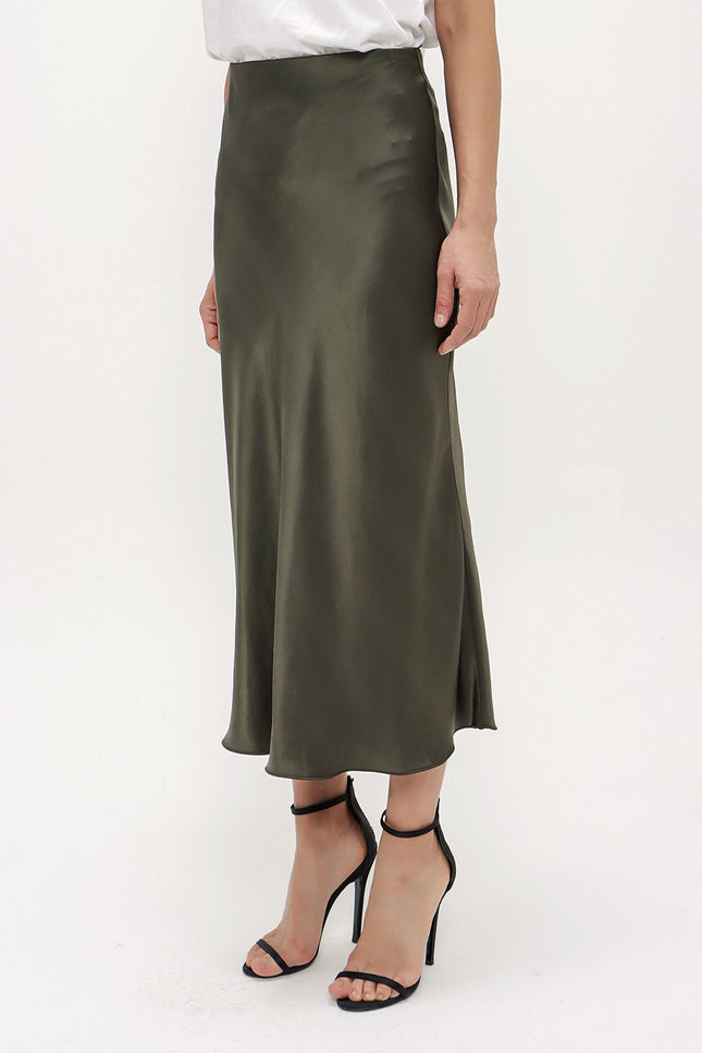 Beli Lastikli Midi Etek 81150