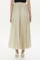 Beige Pleated maxi skirt 81162