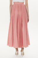 Pink Pleated maxi skirt 81162