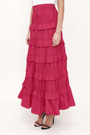 Red Pleated skirt 81168
