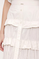 Ecru Pleated skirt 81168
