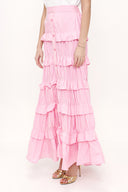Pink Pleated skirt 81168