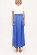 Blue Elastic waist maxi skirt 81171