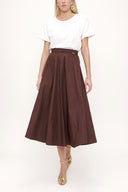 Brown Pleated skirt 81177
