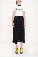 Black Elastic belt skirt 81203