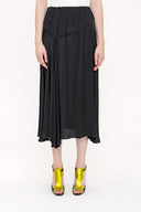 Black Elastic belt skirt 81203