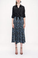 Patterned Elastic belt skirt 81203