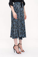 Patterned Elastic belt skirt 81203