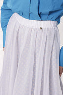 White Organza skirt with elastic waist 81205