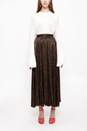 Pars Elastic waist midi skirt 81209