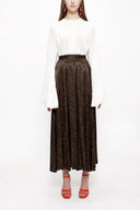 Pars Elastic waist midi skirt 81209