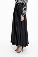 Black Wrapped long skirt 81210