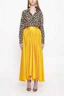 Mustard Wrapped long skirt 81210