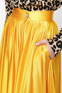 Mustard Wrapped long skirt 81210