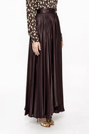 Brown Wrapped long skirt 81210