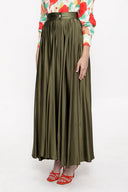 Khaki Wrapped long skirt 81210