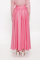 Pink Wrapped long skirt 81210