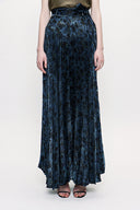 Patterned Pleated belted skirt 81187