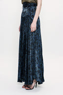 Patterned Pleated belted skirt 81187