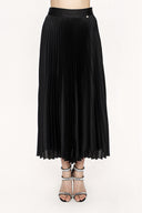 Black pleated midi skirt 81199