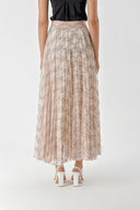 Powder Pleated lace skirt 81238