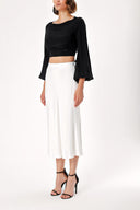 White Skirt with elastic waist 81248