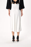 White Skirt with elastic waist 81248