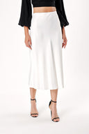 White Skirt with elastic waist 81248