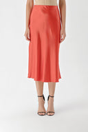 Red Skirt with elastic waist 81248