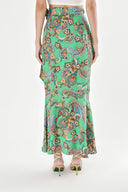 Green Wrapped skirt 81249