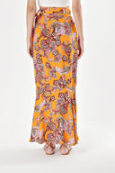 Orange Wrapped skirt 81249