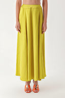 Acid Yellow High waist linen skirt 81271