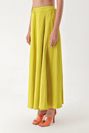Acid Yellow High waist linen skirt 81271