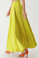 Acid Yellow High waist linen skirt 81271