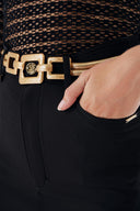 Black Slim fit high waist  skirt 81290